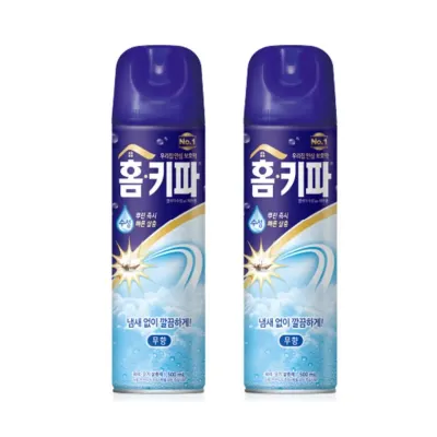 기름냄새제거 홈키파 무향 모기에어졸 2개