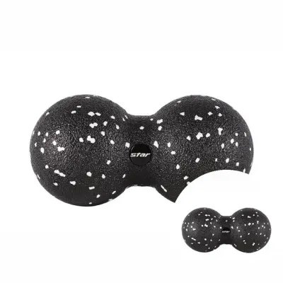 마사지볼 땅콩마사지볼 EPP 8x16cm 블랙 땅콩볼 피넛볼 더블마사지볼