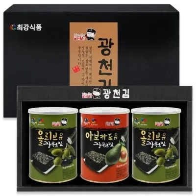 2026년 추석 명절 이반장 프리미엄 광천 캔김 3캔 김선물세트