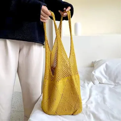 바캉스 여행용 나들이 모래놀이가방 비치백 휴양지 여름휴가가방 그물가방