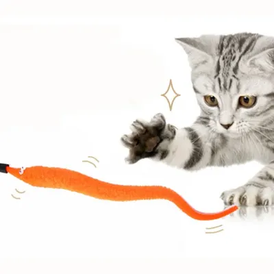 PET 고양이 낚시대 리필 교체 스네이크 테일 카샤 형광