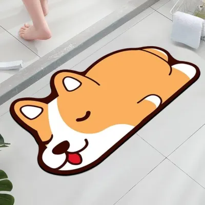 강아지 소프트 규조토 발매트 욕실 욕실발 주방 빨아쓰는 싱크 대발 화장실발 미끄럼 방지