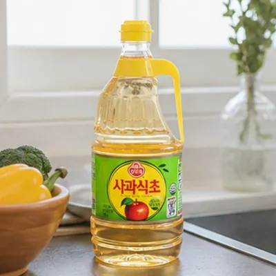 발효식초 사과식초 1 8L 액상 식초 주방 살균 물때 제거 요리용