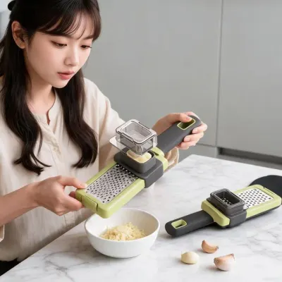야채다지기 마늘다지기 스테인리스 채칼 슬라이서 조리 집들이 선물용 자취