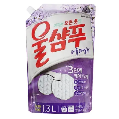 울샴푸 퍼플라일락 1.4L 애경세제 애경 울샴푸 세제 세탁 빨래 울세제 -TJ