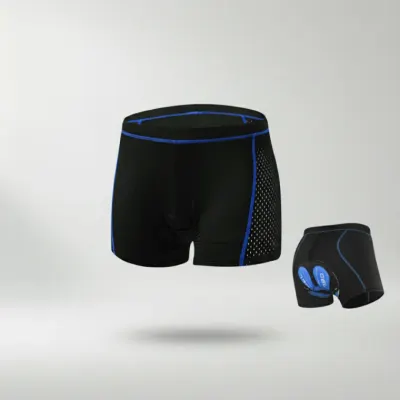 3D 젤패드 자전거 속바지 L 블루 고밀도 쿠션 라이딩 팬츠