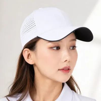 여자 여성 여름 블랙 가벼운 메쉬 펀칭 골프 화이트 볼캡 라운딩 야구모자