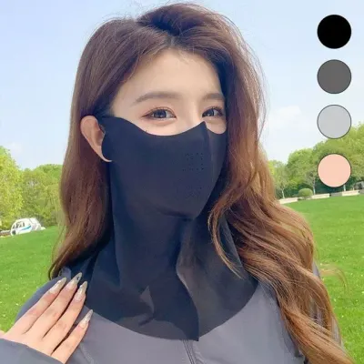 연그레이 쿨원단 자외선차단마스크 풀커버 얼굴햇빛가리개 스포츠마스크 등산 자전거 골프