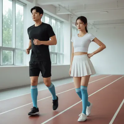 남성용 축구 스포츠 양말 미끄럼 방지 러닝 퍼포먼스 운동양말 2세트