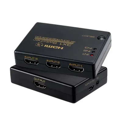 4K HDMI 고해상도 스위치 선택기 3대 화면 자유 전환 PC 노트북 PS4 원버튼 스위치 제어