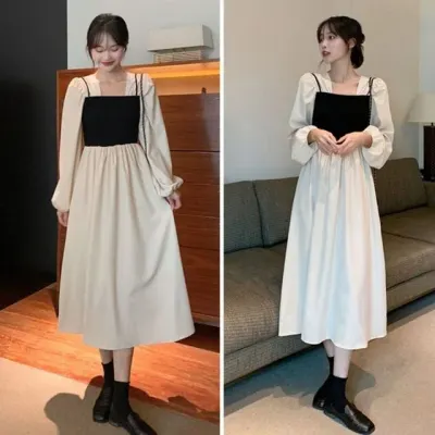여성 롱원피스 연말 파티룩 데일리룩 하객룩 모임용 원피스