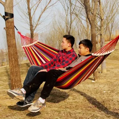 캠핑 2인용 해먹 그물침대 야외 나무걸이 고급