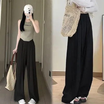 시안 아이스 와이드 팬츠 썸머 쿨링 밴딩 바지