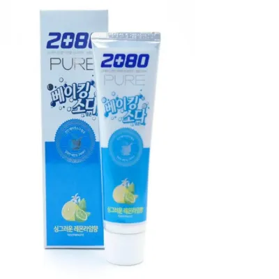 2080 베이킹소다 치약 레몬라임 120g 입냄새치약 소다치약 베이킹치약