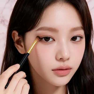 아이섀도우 사선 브러시 데일리 메이크업 뷰티 아이템 출근룩 베이직 스타일