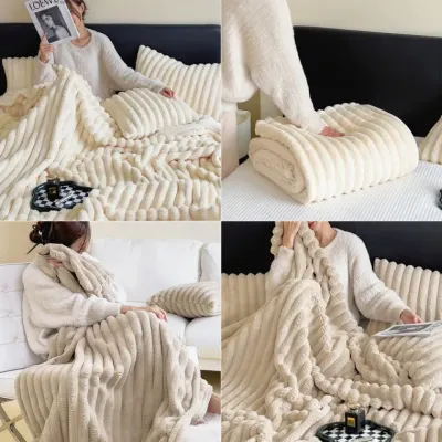 [큰손할인] 도톰겨울담요 블랭킷 이불 무릎 소파 대형 따뜻한 차박 캠핑 두꺼운 사무실 밍크 보온