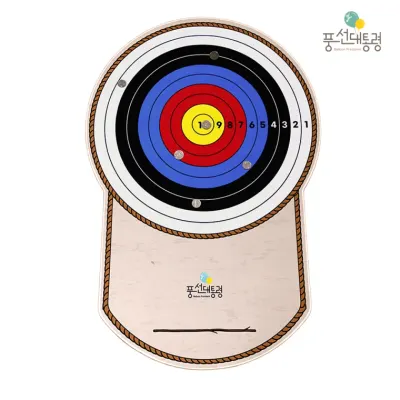 풍선대통령 동전 던지기 매트 95cm 원목 동전 48개 포함 보드게임 실내게임 단체게임 레크레이션
