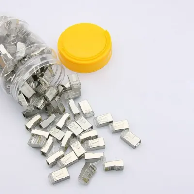 Coms 플러그 RJ45 8P8C 100EA CAT5 랜선 케이블