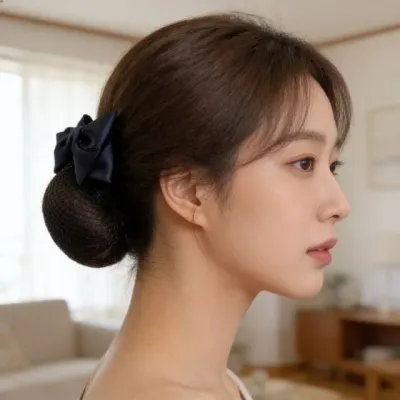 헤어핀 망사 탈부착 머리핀 올림머리 올림머리망 승무원 면접 직장인
