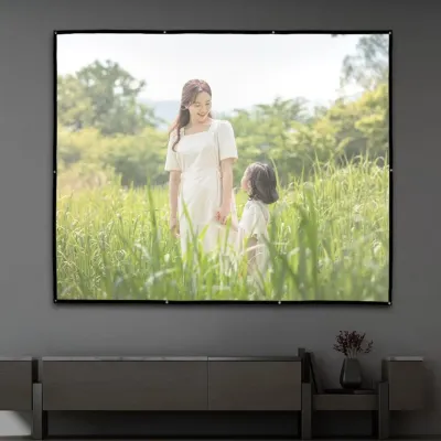 이동식 빔프로젝터 스크린 회의용 스크린 (240x180cm)