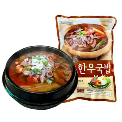 VYF 수라 한우국밥 600g x 30봉 얼큰 해장국