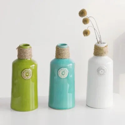 인테리어 도자기 엔틱 아띠 화병 꽃병 3color
