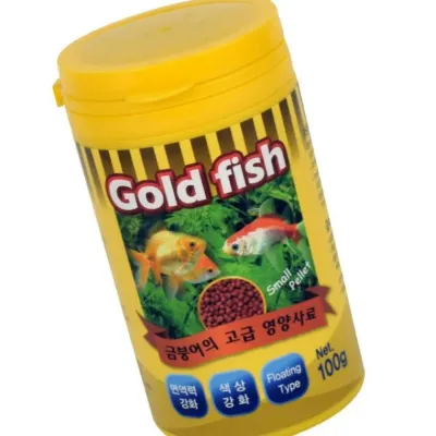 금붕어 사료 타입 고급 특수제조 플로팅 100g 애완 물고기밥