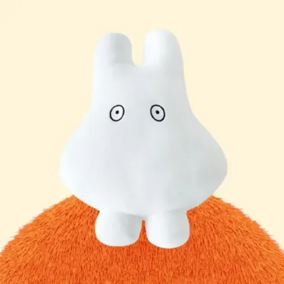 아동 유령 미피 캐릭터 쿠션 선물 봉제 인형 35cm