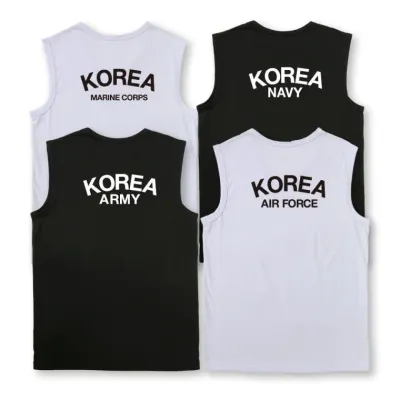 (ABCYZ) 면스판 머슬나시 ROKA/ROKAF/ROKMC/ROKN L-9XL