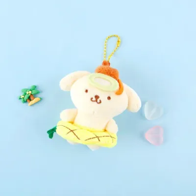 산리오 폼폼푸린 써머 가방고리 8cm
