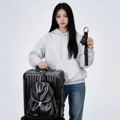 캐리어 보조가방 연결 스트랩 버클 고정끈 여행 가방 홀더 고정벨트 수하물 벨트