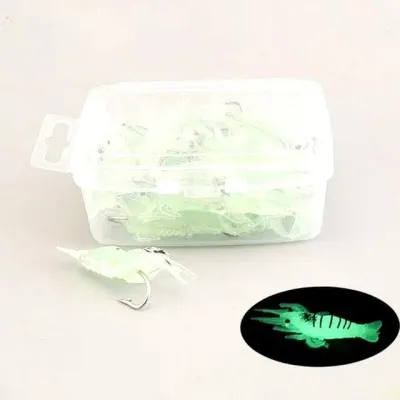 야광새우 미끼 루어 민물낚시용 줄무늬 20P 1.2g