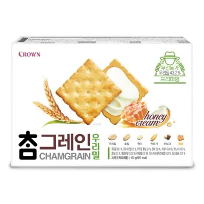 크라운 참그레인 우리밀 192g X 5개