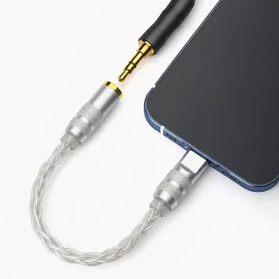 DAC 3.5mm to 이어폰 젠더 오디오잭 꼬다리 UX c타입