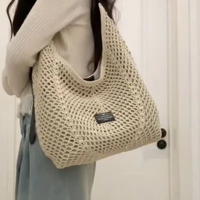 라탄가방 그물백 여성 비치 썸머 여름가방 네트백 데일리 숄더백 라탄백