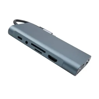 C타입 USB 멀티허브 카드리더기 유선랜 / HDMI VGA AUX 포트 RJ45 랜포트