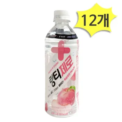링티 제로 복숭아500ml X 12개 복숭아음료 제로슈가 사무실간식