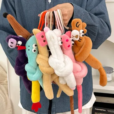 못생긴 목 십이지신 인형 행거 추상 엽기 액세서리 재미 선물 가방 행거