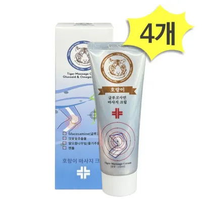 호랑이크림 글루코사민 마사지크림 100ml x 4개