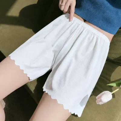 여성 플리츠 레이스 밑단 속바지 이너팬츠 안전바지