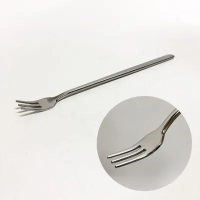 미니티포크 민자스푼 디저트포크 스텐14cm