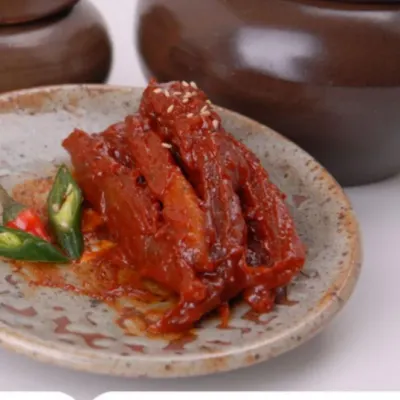 더덕 장아찌(500g) 한국전통 식품 건강 효능 반찬 장아찌 젓갈 더덕