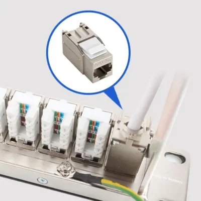 CAT.6A STP 키스톤잭 90도 랜포트 RJ45잭 랜선잭 쉴드케이블 랜케이블연결