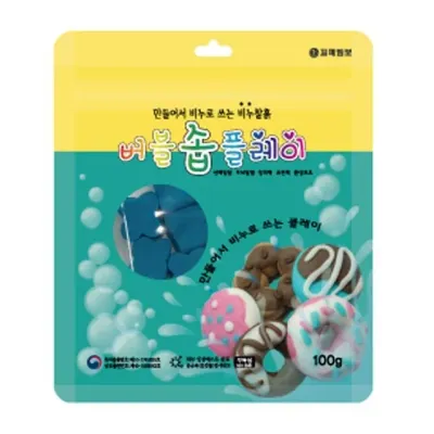 버블솝플레이 비누찰흙 향기 100g 파랑