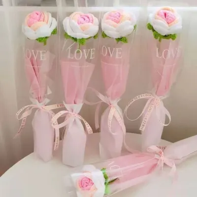 카네이션 sotwo 니트 선물 졸업식꽃다발 꽃다발 핸드메이드 졸업식