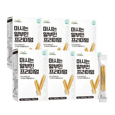 뉴트리너스 마시는 알부민 프리미엄 15g x 14포 x 6박스