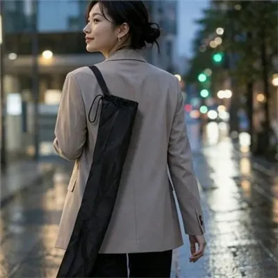 어깨 끈 우산 커버 어깨 끈 우산 파우치 휴대용 장우산 접이식 케이스 스트랩 방수 슬링백 보관함 캐리어