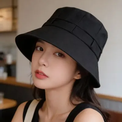 벙거지모자 여성 양면 여름 챙모자 휴가 물놀이 나들이 바캉스 여행 자외선차단용