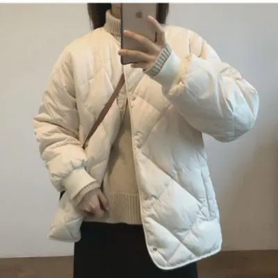 노카라 경량 아우터 점퍼 퀼팅 여성 패딩 노카라점퍼 간절기 가벼운