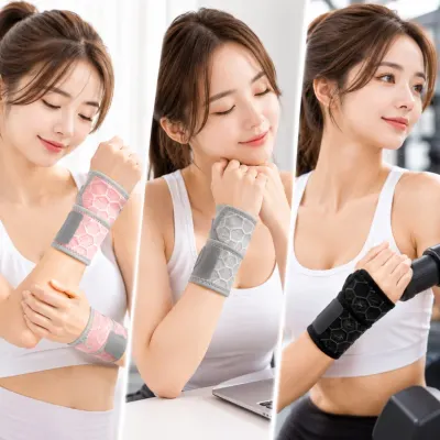 [모아픽] 걸이형 손목보호대 팔꿈치보호대 겸용 압박 밴드 스트랩